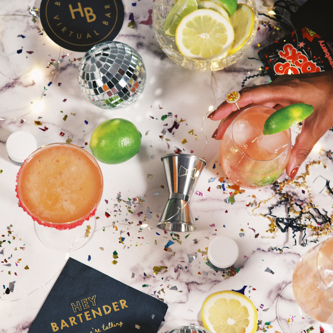 We’re Hey Bartender, the first virtual bar. Life deserves to be celebrated with others. Learn to make their favorite cocktails & mocktails from famous bartenders. Hey Bartender edible cocktail glitter; perfect to make sparkly cocktails. Our edible cocktail glitter is a great addition to any drink or occasion including bachelorette parties, birthdays, baby showers and more!